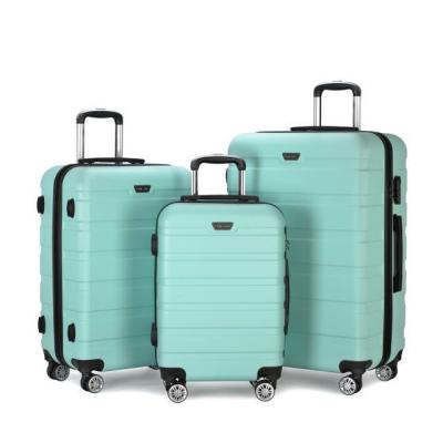 China Factory Direct Selling ABS Trolley Bags Waterproof Lightweight Vintage Trolley Bag Rolling Luggage Carry On Spinner Suitcases Moving Luggage for sale