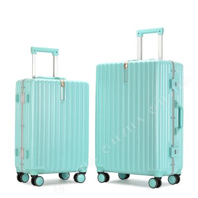 China RESENA Travel 100% PC Maletas Long Distance Trolley Bags Travel Trolley Carry On Luggage Suitcase for sale