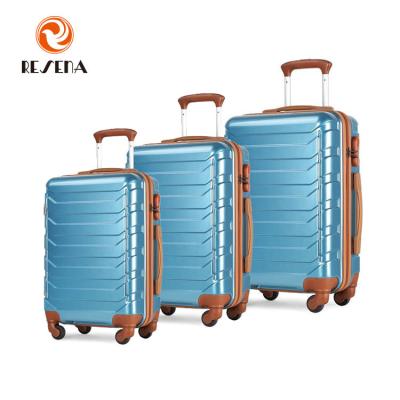 China Hotsales Fashionable ABS + PC Trolley Aluminum Roll Luggage Bag for sale