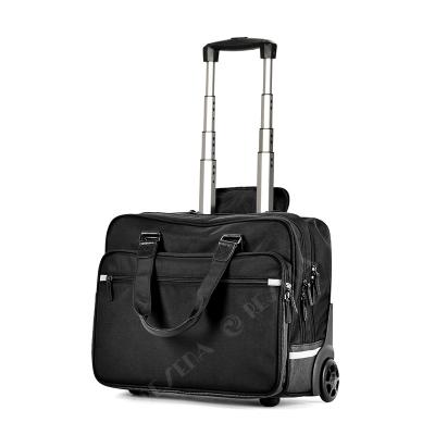 China Laptop Bottom Pocket Nylon Travel RESENA RD3025 Fabric Business Style Travel Trolley Suitcase Luggage for sale