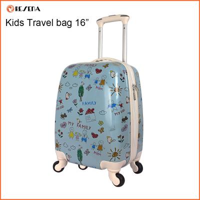 China Travel Luggage Cases 4 Wheels Plastic Hard Shell Travel Luggage Bags For Kids for sale