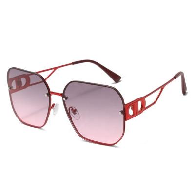 China 2022 Newest Fashion Sunglasses Women's Rimless Lenses Sunglasses for sale