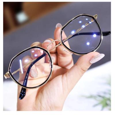 China Computer Glass Blue Light Blocking Anti Ray Women's Fashion Optical Frames Set Computer Blue Light Blocking Glass Frame Glasses for sale