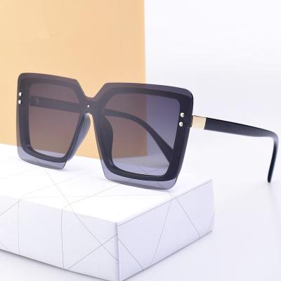 China Fashion sunglasses rimless rectangle branded sunglasses women fashion glasses 2021 sunglasses for sale