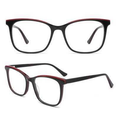 China For Latest Model Glasses Eyeglasses Reading Glass Monocle Frame Designer Optical Glasses For Women Acetate Optical Frame Glasses for sale