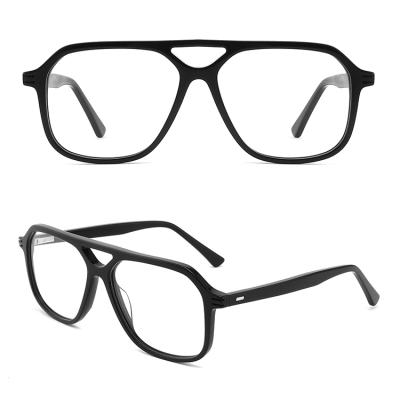 China Spring Hinge Acetate Men Oversized Frame Glasses / Monocle Wholesale High Quality Frames Cable Hinge for sale