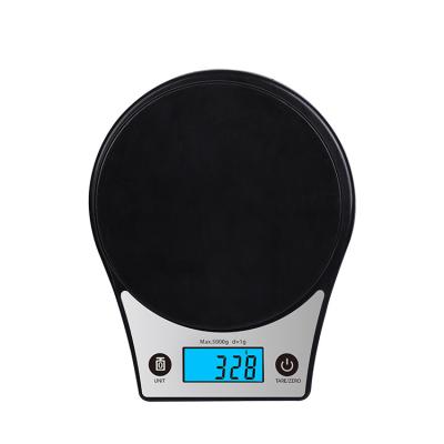 China Weight Measuring 5 Kg Capacity ABS Plastic Platform Electronic Food Bakery Measures Kitchen Digital Scale With Bowl for sale