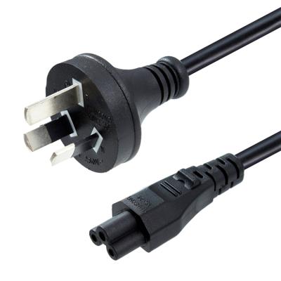 China Appliance ZIM Household Standard EAR 6ft Australia 3 Fork AS3112 Plug To IEC C5 Laptop Mains Cord H05VV-F 3G*0.75mm2 for sale