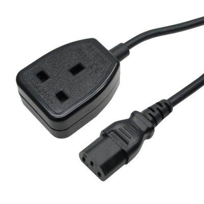 China ZIM Hong Kong 13A Industrial Power Plug EAR Eu Level With IEC C13 Plug Europe AC Jacket COMPUTER Copper PVC Material Power Cable for sale