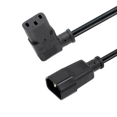 China COMPUTER EAR ZIM US Standard Female C14 Plug To OEM IEC 320 C14 C13 Male Plug 1m 2m 3m Bend C13 Straight Change C14 C13 Power Cable for sale