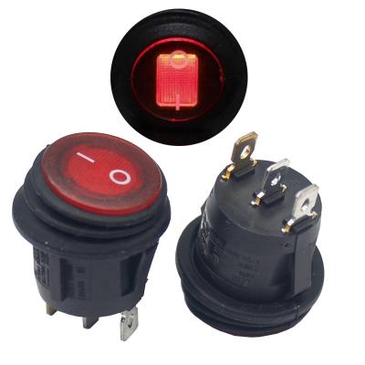 China ZIM Yacht Round IP65 EAR Waterproof Car Motorcycle Automobile Rocker Switch ON-OFF RS601CK-101N011RB for sale