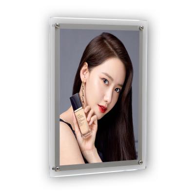 China Acrylic+LED Lights Frame Light High Quality Led Panel LED Lit Picture Frame Light Box Wall Display for sale