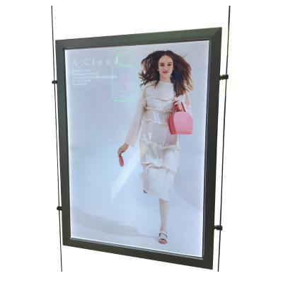 China Popular Hanging Double Side Advertsing Aluminum Frame+Acrylic+LED Light Box Slim Aluminum Frame Light Box for sale