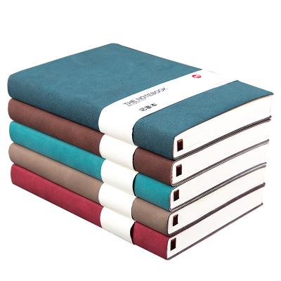 China Thickened Portable Leather Manufacturer Custom Logo Notebook Retro Hardcover Book Business Office Notebook Notepad for sale