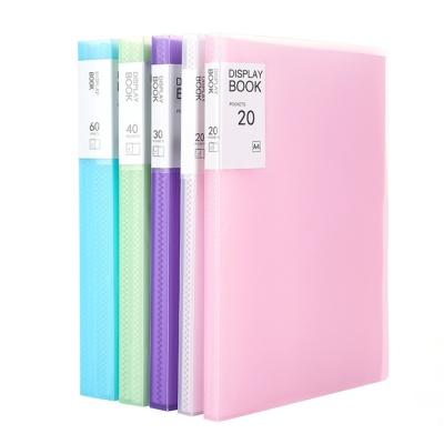 China PP A4 Folder Information Book Insert Transparent Multilayer Loose-leaf Student Test Paper Folder for sale