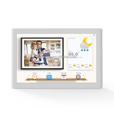 China Modern 10 Inch Aluminum Alloy Digital Photo Frame HD Video Display Picture Electronic Frame for sale