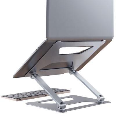 China Dual Layer 6 Tiers Adjustable Portable Aluminum Portable Aluminum Tablet Stand Laptop Desk Ergonomic Portable Stand for sale