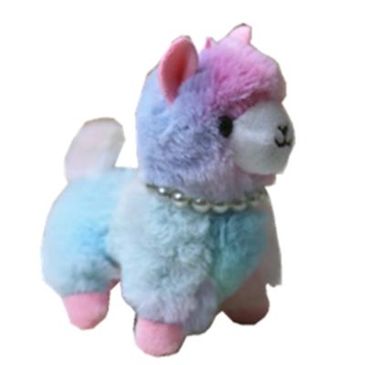 China Stuffed Plush Size 10Cm Animal Plush Toys Horse Doll Alpaca Plush Key Chain for sale