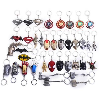 China Hot Zinc Alloy Marvel Captain America Shield Metal Keychains Personalizados Llavero Souvenir Gifts Promotion Sale Key Rings for sale