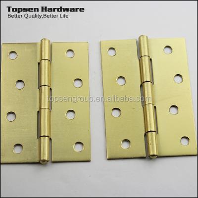 China Lightweight Wooden Door Heavy Duty Brass Plated Butt Hinge For Door for sale