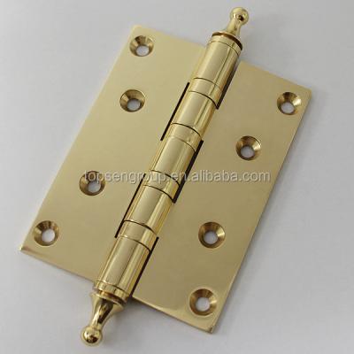 China luxury solid brass door hinge with turn tip TS143 for sale