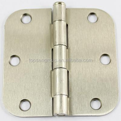 China Satin Nickel 3.5*3.5 Residential Door Hinge With 5/8