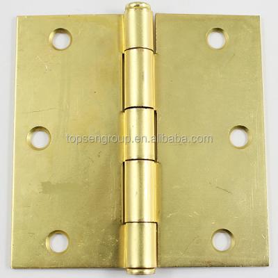 China Brass Plated 3.5inch Square Butt Hinge 3INCH for sale