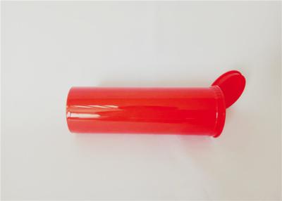 China Easy Open Opaque Red Pop Top Vials , Pop Top Jars Blocking UV Rays For Marijuana for sale