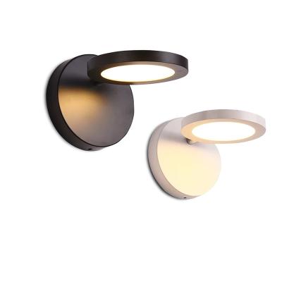 China Modern 360 Degree Rotating Lamp in Wall Spot for Living Room Bedroom Wall Light Rotate LED Wall Lamps for sale