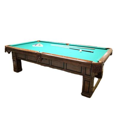 China Leather& Cheap Custom Iron Art Carving Modern Parts Multi Game Dining Outdoor Billiard Table for sale