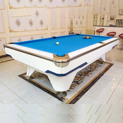 China Billiard Game Pool Table 9ft 8ft Slate Billiard Ball Return System American Solid Wood Snooker Pool Table for sale