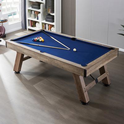 China Custom New Style 6FT 7FT 8FT MDF French Folding Snooker Pool Snooker Table PVC Laminated For Sale for sale