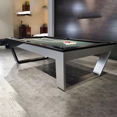 China Real leather pocket custom design high quality slate bed 7ft/8ft/9ft modern luxury restaurant indoor and outdoor billiards table for sale