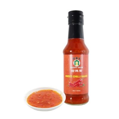 China Cooked 150ml Sweet Chilli Sauce Glass Bottle For Supermarket OEM Sweet Chilli Sauce for sale