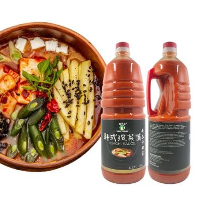 China 1.8L HACCP Asian Foods Halal Sauce Korean Flavor Kimchi Cooking Sauce 1.8L for sale