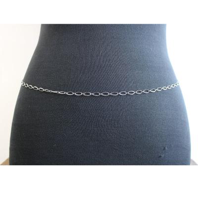 China Fashionable Custom Waterproof Stainless Steel Circle Waist Body Jewelry Daily Waist Chain for sale