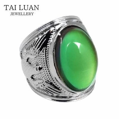 China Wholesale ALLOY New Arrivals Ring That Changes Color Stone Men Ring for sale