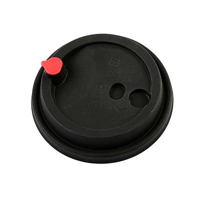 China High Quality Non-Refillable Disposable Recyclable Plastic Milk Coffee PP Tea Cups Black White Clear Lid for sale