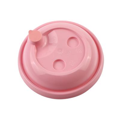 China 90mm Caliber Non-refillable Cover PP Plastic Lid For Disposable Milk Tea Cup Lid for sale