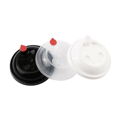 China Single Wall High Quality Clear Plastic Disposable Lid Bubble Tea Cup Dome Lid for sale