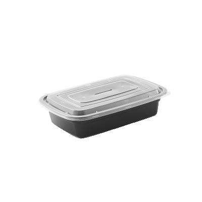 China Disposable Large Microwave Disposable Square Plastic Sandwich Tray With Lid for sale