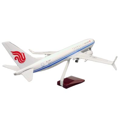 China China Air Simulation Flat Aircraft Diecast Scale Lead Resin 737 max8 Air China 1/160 Airplane Model for sale