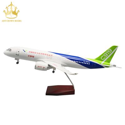 China China Diecast Model Airplane Aircraft C919 China Commercial Airliner 1/82 Scale Model for sale