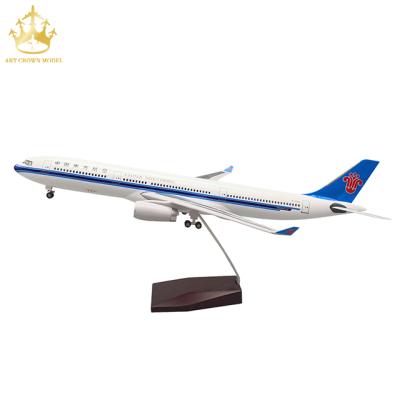 China China Airbus A330 China Southern Airlines 1:125 Control Light Decoration Civil Aircraft Advanced Simulation Aircraft Sound Model for sale