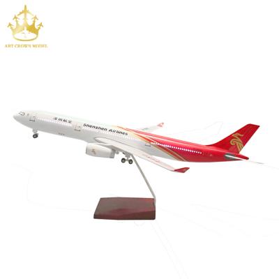 China China Airline Model Plane Passenger Plane Airbus 330 Shenzhen Airlines 1:130 Simulation Aircraft Led Model for sale