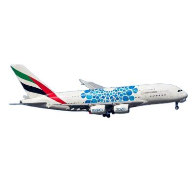 China China Airplane Souvenir Simulation Static Scale Toy Plane Model Aircraft 1/160 World UAE 380 Model Aircraft Expo for sale