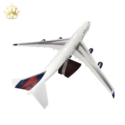 China China Led Plane Diecast Airplane Economy Model Led Boeing 747 Delta Airlines 1/150 for sale