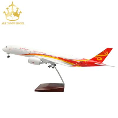 China China Airbus A350 Hainan Airlines 1:142 with Wheels and Lights Simulation Resin Aircraft Model and Voice Control Airbus Aircraft for sale