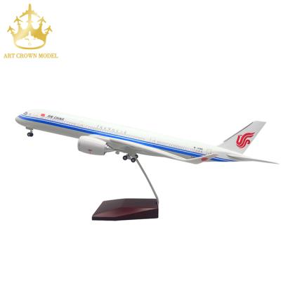 China China Airbus A350 Air China Decoration Resin Simulation Advanced Aircraft Light And Sound Control Model for sale