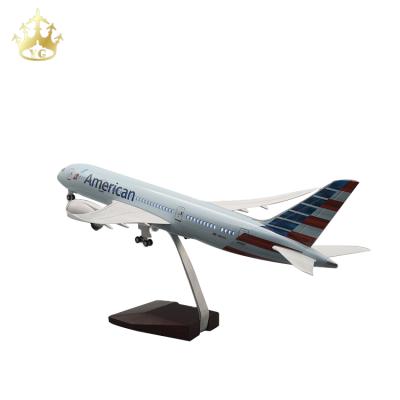 China China Led Boeing 787 American Airlines 1/130 Large Aircraft Models Desktop Airplane Aircraft for sale